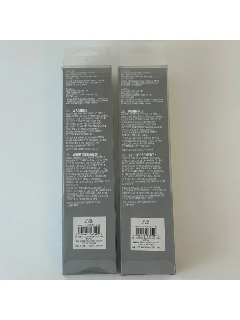 2 Packs Ashland LED Taper Candles